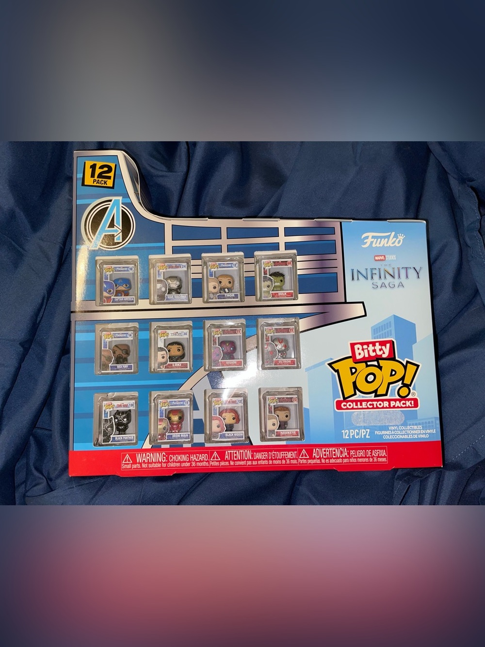 Funko Bitty Pop! Infinity Saga 12-Pack Collector Set - Blue, Red, White